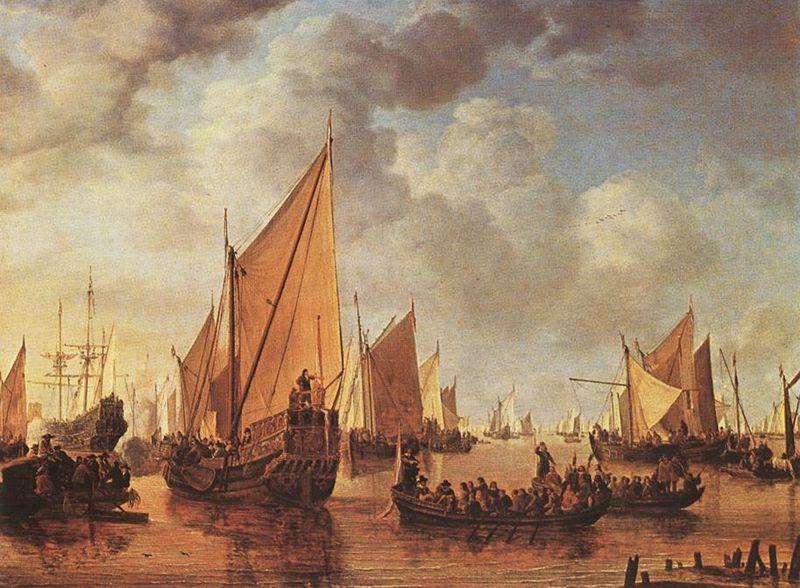 Simon de Vlieger Visit of Frederick Hendriks II oil painting picture